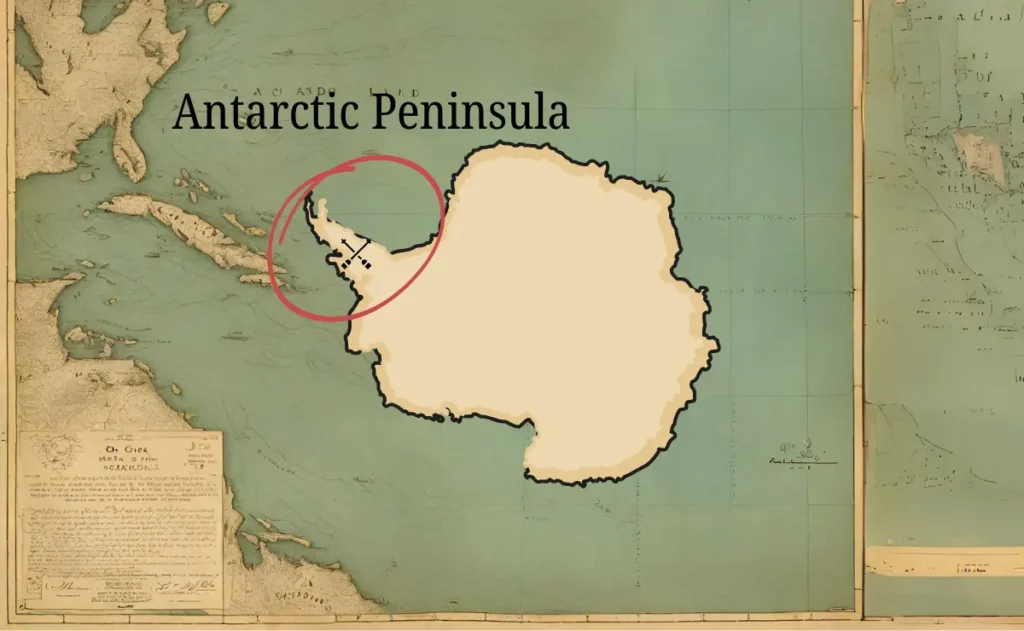 Antarctic Peninsula map