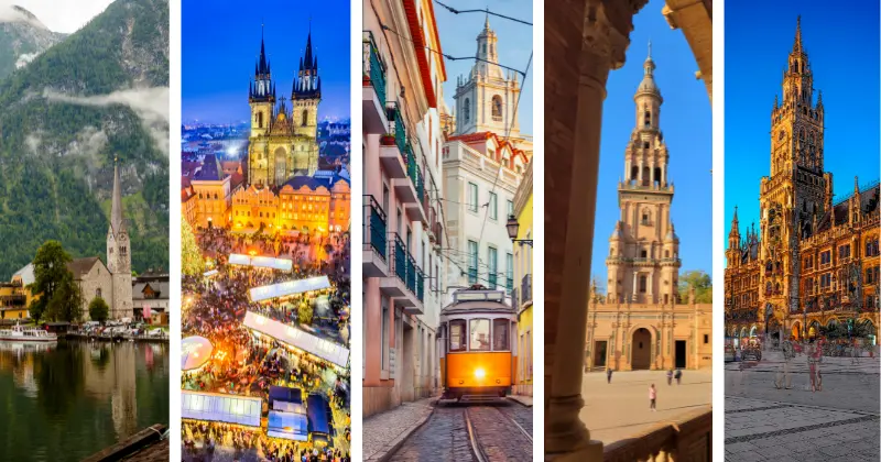 Top 5 best European cities to visit in October with colorful autumn views and cozy streets.