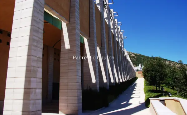 The image captures the beautiful Padre Pio Church, a tranquil setting ideal for prenup photos in Batangas