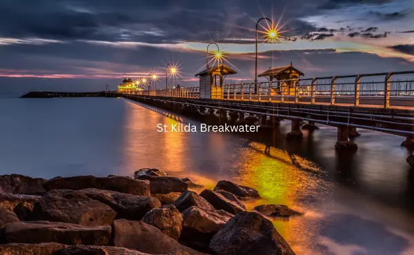 This image features St Kilda Breakwater, a popular and secret fishing spots in Northern Adelaide