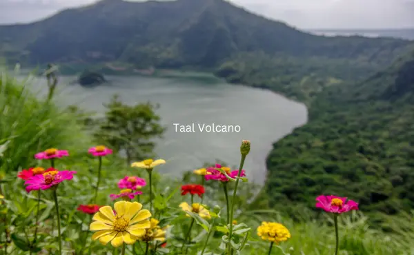 The image captures the iconic Taal Volcano, a breathtaking prenup spot in Batangas